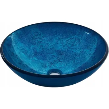 Umyvadlo Umyvadlo na desku kulaté Evg Trade Lum 42 cm modré