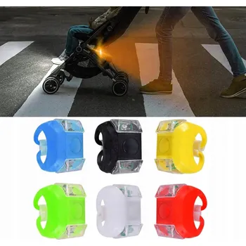 Svítilna BC LUX Silikonové LED Světlo/Svítilna na Kolo MIX Barev 2ks