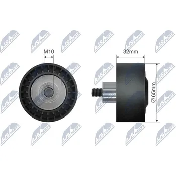 Vratná/vodicí kladka, klínový řemen NTY RNK-BM-021