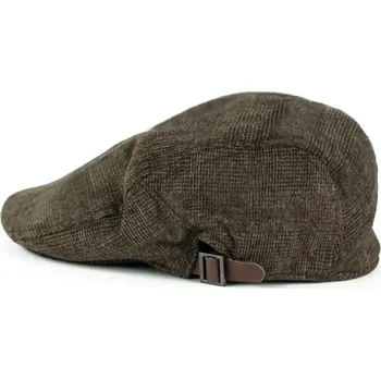 Čepice Pánská Kostkovaná čepice bekovka Hnědá