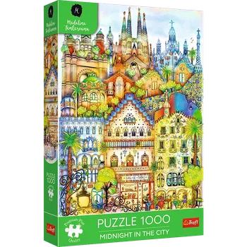 Puzzle Trefl Premium Půlnoc v Barceloněv1000 dílků