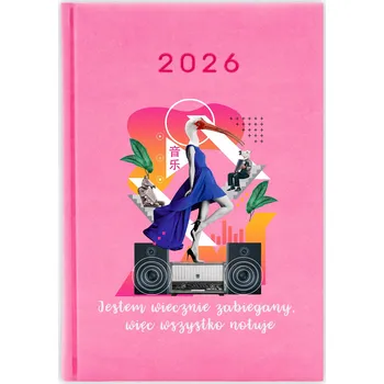 Kalendář Knižkový kalendář 2026 A5 růžový