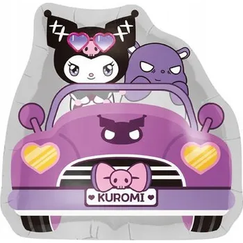 Balónek Fóliový balónek Kuromi, 47 x 48 cm.