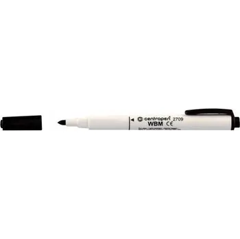 Popisovač na bílou tabuli, stíratelný černý Centropen 1 ks