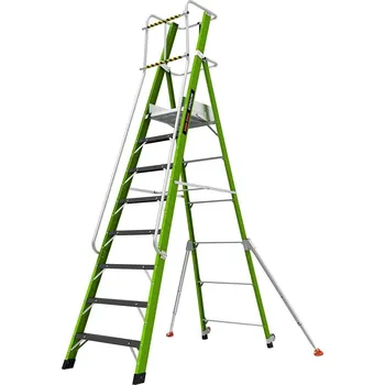 Železářství Little Giant - Stadium plošinový žebřík s klecí model: 8, počet schodů: 8