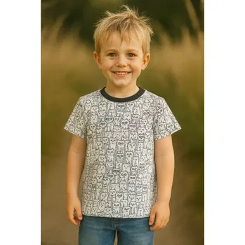 FARMERS® Dětské tričko BAMBUS, kočičí piknik Velikost: 98