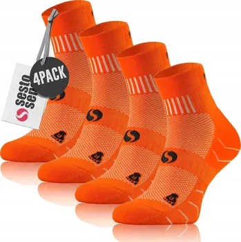 Pánské ponožky Sesto Senso Ponožky AMZ Multicolor P1128 oranžové, velikost 43-46