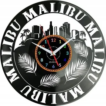 Hodiny Malibu Nástěnné Hodiny Vinylová Deska Moderní Dekorativní Dárek k Narozeninám