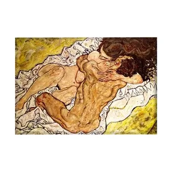 Obraz Magnet Objetí (1917) Egon Schiele