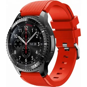 Řemínek na hodinky Univerzální řemínek SENTORI 22mm červený