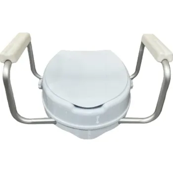 Koupelnové sedátko Zvýšené toaletní sedátko s opěrkama