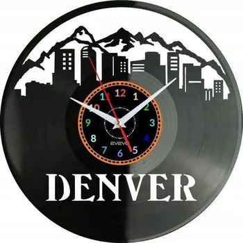 Hodiny Denver Nástěnné Hodiny Vinylová Deska Moderní Dekorativní Dárek