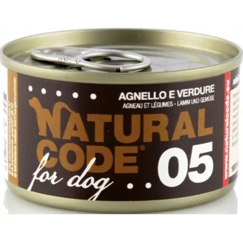 Krmivo pro psa Natural Code - 05 - JEHNĚČÍ SRDÍČKA a ZELENINA - 90g