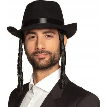 Klobouk Židovský rabínský klobouk Karneval Kostým Čepice
