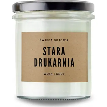 Svíčka Tradiční sójová svíčka Stara Drukarnia Vosk i Knot 1 ks