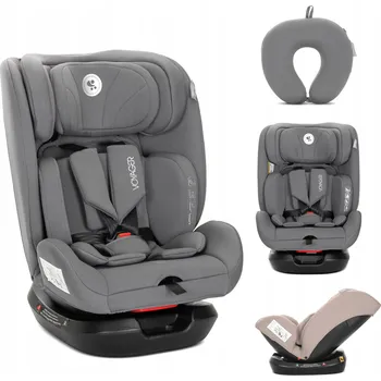 Autosedačka Autosedačka I-SIZE na pás 40-150 cm do 36 kg, možnost instalace po i proti směru jízdy + cestovní polštář