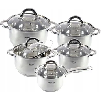 Sada hrnců Hoffner Elegance nerezová ocel 10 ks.