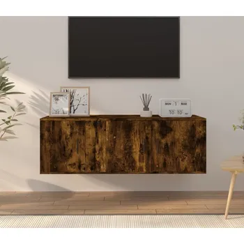 Obývací pokoj vidaXL 2dílný set TV skříněk kompozitní dřevo [3188409] Barva: kouřový dub