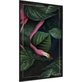 Obraz Plakát TROPICKÉ listy Plameňák 3D 30x40