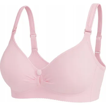 Podprsenka PODPRSENKA NA KOJENÍ VYSTUŽENÁ TĚHOTENSKÁ PODPRSENKA RŮŽOVÁ BAVLNĚNÁ 80B