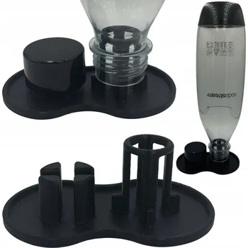 Stojan na víno ODKAPÁVAČ NA LAHEV SATURÁTORU STOJAN SODASTREAM ČERNÝ