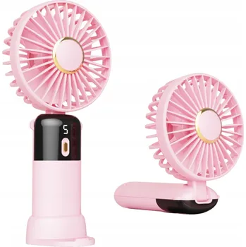 Domácí ventilátor Stolní ventilátor, mini ventilátorek, ruční bezdrátový ventilátor s 5 režimy