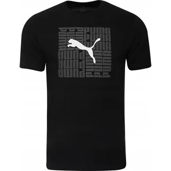 PUMA PÁNSKÉ TRIČKO GRAPHIC BOX TEE ČERNÉ r.XL