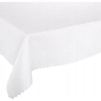 Prostěradlo Obrus proti skvrnám 140x240 Polský výrobek, bílá barva, vzor W20