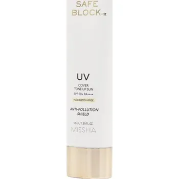 Přípravek na opalování MISSHA Safe Block RX Cover Tone Up Sun SPF50+ Foundation Free 50 ml