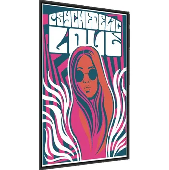 Obraz Plakát v Rámu PORTRET Ženy Nápisy Dekorace 50x70