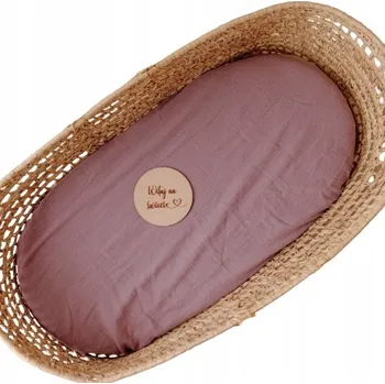 Prostěradlo Prostěradlo Mušelínové Do Gondoly Kočárku S Gumičkou | Levandulové Vzhled Lnu