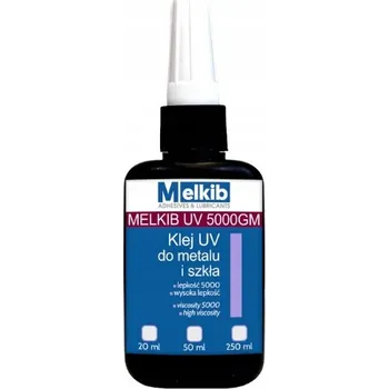 Průmyslové lepidlo Melkib UV 5000GM 50 ml UV lepidlo na sklo a kov, rychlé vytvrzení