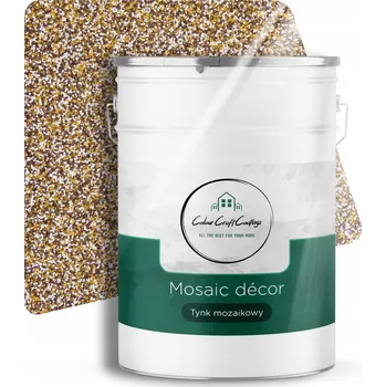 Omítka MOZAIKOVÁ OMÍTKA MOZAIKA PRYSKYŘIČNÁ DEKORATIVNÍ Hnědo-Hořčicová M62 25Kg