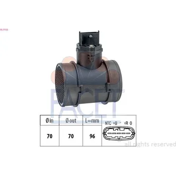 Čidlo automobilu Snímač množství protékajícího vzduchu FACET 10.1155
