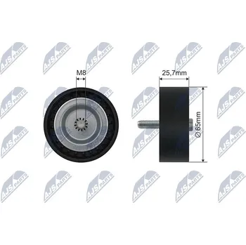 Vratná/vodicí kladka, klínový řemen NTY RNK-ME-033