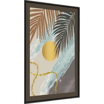 Obraz Plakát v Rámu Tropické LISTY Palmy Léto 50x70