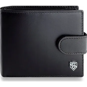 Peněženka Stevens peněženka z pravé lícové kůže černá - muž
