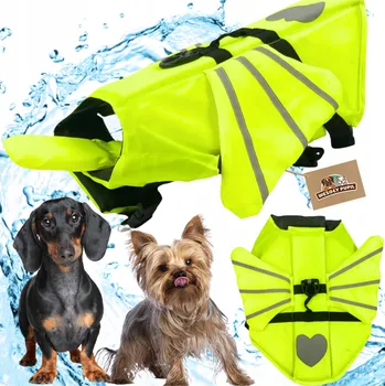 Obleček pro psa KAPOK pro psa plovací vesta do vody SE KŘÍDLY XS