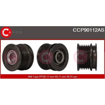 Řemenice, generátor CASCO CCP90112AS