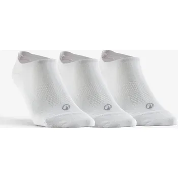 Pánské ponožky DECATHLON Nízké tenisové ponožky RS160 3 páry 47/50 BÍLÁ