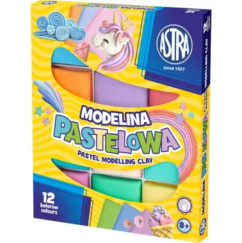 Astra Termotvrdnoucí plastelína 12 barev pastelová