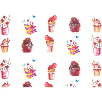 Vodolepka na nehty SAMOLEPKY BN 818 sweets