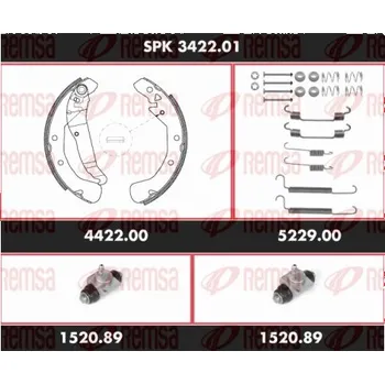 Brzdový buben REMSA Souprava brzd, bubnová brzda SPK342201