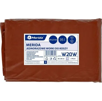 Pytle na odpadky Sáčky na odpadky do bioodpadu Merida 35 l 50 ks