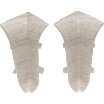 Podlahová lišta Vnitřní roh Cezar hliníkový 10 x 10, délka 10 cm, Javor horský