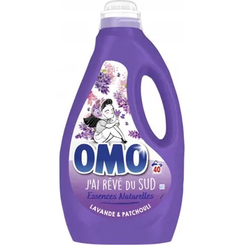 Prací gel OMO Prací prostředek tekutý Levandule & Pačuli 40 praní 1,8L