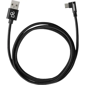 Video kabel BAUHAUS USB kabel 90°, 1 m, USB-A, USB-C, černá DC-059C-F