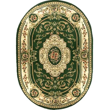 Koberec Makro Abra Oválný koberec ATLAS F744A zelený Rozměr: 80x150 cm