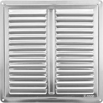 Větrací mřížka Mřížka NVM 200x200 NEREZ krytka 0711 (Mřížka nerezová odvětrávací průduch)