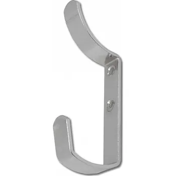 Věšák Věšák velký kovový chrom v.108 x š.14 (Věšák stěnový na šaty kabáty ručníky klíče)